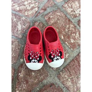 Native Kids Red Minnie Mouse Water Shoes